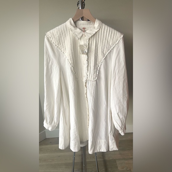 🔖 FREE PEOPLE Cherry Mini Dress Optic White Lightweight OB1683294 $138 - Picture 7 of 15
